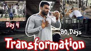 Day4 Monday Chest Triceps Calves Workout 90 Days Transformation [upl. by Adeys45]