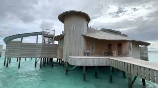 Soneva Fushi Maldives  Two Bedroom Water Reserve with Slide  villa 88  room tour [upl. by Nastassia]