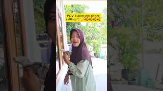 Tukan jadi salting🤭😅 funny comedy ngakak komidi komedy [upl. by Sucitivel741]