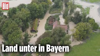 Hochwasser in Bayern Fluten verschlucken ganzes Dorf [upl. by Dnomsad]