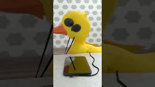 When AirPods are out of battery 🔋😱 humor shorts babyduck [upl. by Silloh]