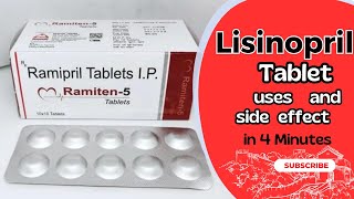 Ramipril Tablet uses and side effect [upl. by Ardnuaed]