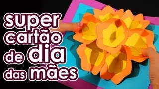 Super cartão para o DIA DAS MÃES ORIGAMI [upl. by Petronella]