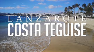 Costa Teguise Lanzarote Beach Town amp Nightlife  4k [upl. by Bethesde899]