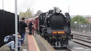 Steamrails Ballarat shuttles with K153 amp A2 986  25052024 [upl. by Jessalyn738]