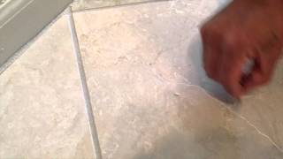 fixing crack amp holes in a marble floor [upl. by Anak]