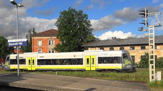 Bahnverkehr in Festspielstadt Bayreuth Agilis BR650 DB Regio BR612 RE⬅️ Nürnberg amp RE➡️Creidlitz [upl. by Berrie]