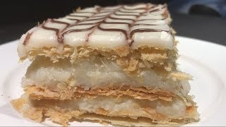 millefeuille recette très facile  millefeuille easy recipe ملفاي وصفة جد سهلة [upl. by Felicia]