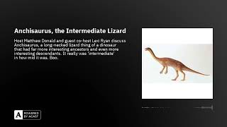 Anchisaurus the Intermediate Lizard [upl. by Wellesley106]