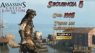 Assassin´s Creed Liberation Secuencia 5 Guía 100 Todos los recuerdos Full HD versión PC 1080p [upl. by Ahsilahk940]