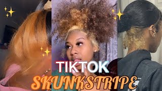 🔥New Tiktok Trend Skunk Stripe Hair Compilation 2021🔥✨tiktokcompilationskunkstripetrend [upl. by Edrahs213]