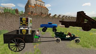 Finding an Abandoned Castle  Farming Simulator 22 [upl. by Teddi136]