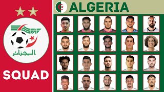 ALGERIA Squad For International Friendlies March 2024  Algeria Squad  FootWorld [upl. by Krys]