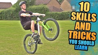 10 MOUNTAIN BIKE SKILLS AND TRICKS YOU SHOULD LEARN [upl. by Dardani]