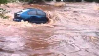 Amazing Toowoomba Footage of Flash Flooding [upl. by Biddle154]