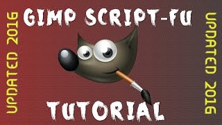 GIMP 28 Adding Script fu Tutorial 2017 UPDATED link in Description [upl. by Shippee900]