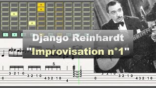 Django Reinhardt  quotImprovisation n°1quot 1937  Gill amp Jazz Transcription [upl. by Arikal438]