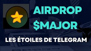 URGENT  AIRDROP MAJOR  Les étoiles de Telegram crypto tonblockchain airdrop major telegram [upl. by Aidil933]