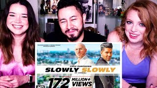 SLOWLY SLOWLY  Guru Randhawa ft Pitbull  Bhushan Kumar  Music Video Reaction [upl. by Rosenberg506]