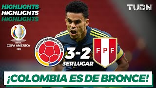 Highlights  Colombia 32 Perú  Copa América 2021  3er lugar  TUDN [upl. by Liagibba]