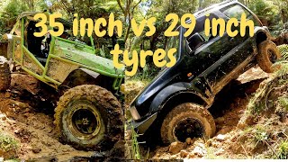 Does tyre size matter when off road  Suzuki Jimny on 29 inch tyres [upl. by Tilford367]