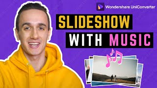 How to Create A Slideshow with Music free slideshow maker [upl. by Adnolat]