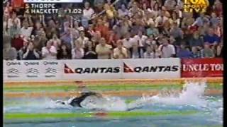 2001  Ian Thorpe Vs Grant Hackett  World Record  74159  800m Freestyle  2 of 2 [upl. by Dayir571]