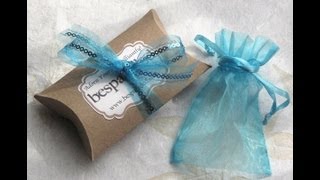 How to Make a Pillow Box Tutorial  DIY Gift Boxes  handmade packaging great for gifts and jewelry [upl. by Ignatius973]