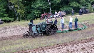 Advance Rumely Oil Pull Tractor Plowing White Pine Logging and Threshing 2019d Threshing [upl. by Aronaele357]