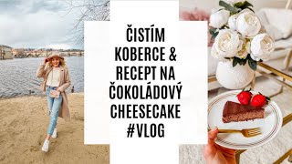 ČISTÍM KOBERCE amp RECEPT NA ČOKOLÁDOVÝ CHEESECAKE VLOG [upl. by Gertruda]