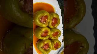 ETLİ BİBER DOLMA food aboneol yemektarifleri shrots pratiktarifler keşfet recipe yemek [upl. by Cleasta]