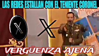 LAS REDES SOCIALES ESTALLAN CON EL TENIENTE CORONEL CANTANDO [upl. by Garling]