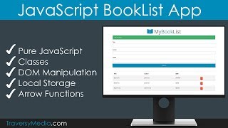 JavaScript BookList App  No Frameworks [upl. by Niowtna]