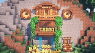 Minecraft  How to Build a Mountain House [upl. by Nnairek88]