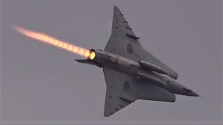 SAAB J35 Draken  MASSIVE Afterburner [upl. by Chemash]