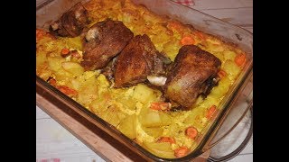 AGNELLO CON PATATE AL FORNO Ricetta Veloce [upl. by Naujek]