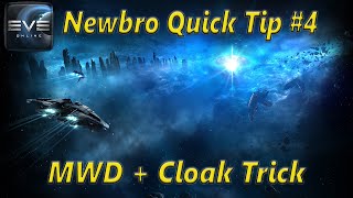 Eve Online  Newbro Quick Tip 4 MWD  Cloak Trick [upl. by Chase]