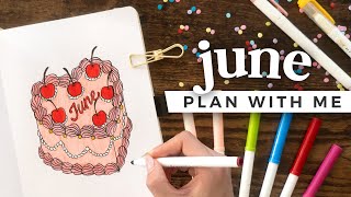 PLAN WITH ME  June 2024 Bullet Journal Setup [upl. by Nazar]