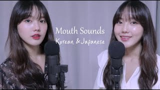 ASMR 韓国人と日本人のマウスサウンド👄 【音フェチ】リップ音 [upl. by Neerak]