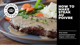 How to Make STEAK AU POIVRE with cognac cream sauce [upl. by Deonne]