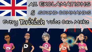 All ExclamationsSound Commands Every British Voice Can Make  Plotagon Tutorial SUBTITLED [upl. by Trilbie550]