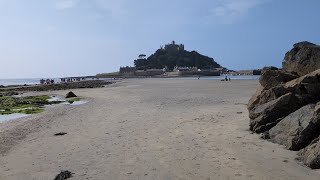 Walking Around Marazion Beach Cornwall [upl. by Vale]