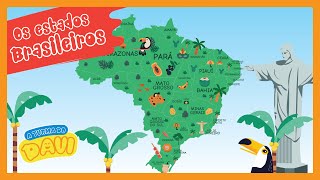 ESTADOS BRASILEIROS  MAPA DO BRASIL  Atividades para Educação Infantil [upl. by Ettellocin986]