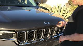 How to Open Hood Jeep CherokeeWagoneerRenegadeCompassGrand Cherokee 2014 to Present lift Bonnet [upl. by Winslow]