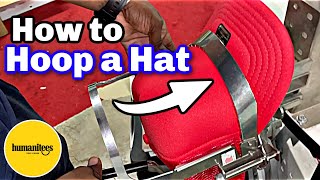 Embroidery for beginners Hooping a Hat [upl. by Notnelc]