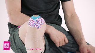 Voorbeeld zelf knie tapen » Instructievideo » Just tape It [upl. by Kir]