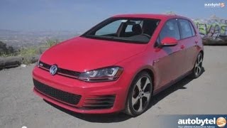 2015 Volkswagen Golf Mk7 GTI TSI TDI amp eGolf  Test Drive Video Review [upl. by Ellainad]