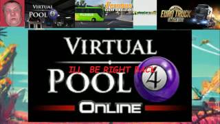 Shooters Pool v Virtual Pool 4 Chin on cue [upl. by Nileuqaj]