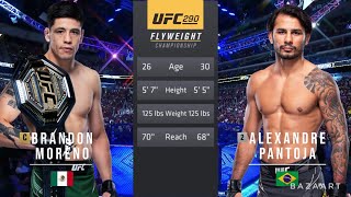 BRANDON MORENO VS ALEXANDRE PANTOJA 2 FULL FIGHT UFC 290 [upl. by Gnav865]