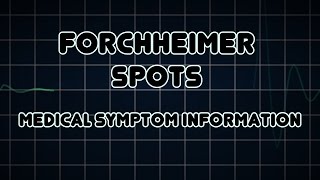 Forchheimer spots Medical Symptom [upl. by Aidnic2]